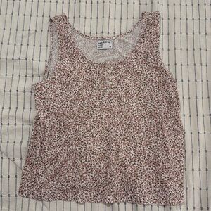 Frank And Oak Medium Flower Tank Top Medium